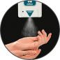 Preview: Desinfektionsspender mit Alu-Profilständer
