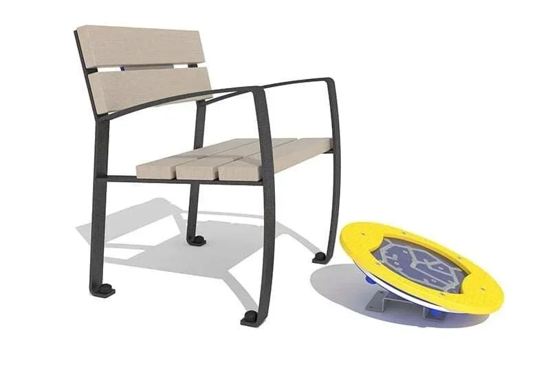 SESSEL MIT PSYCHOMOTORIK FUSS-KREISEL