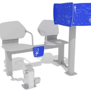 BANK MIT PEDAL UND MENTALCUBE FÜR ALZHEIMER