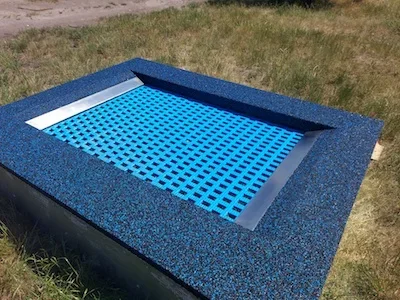 Bodentrampolin für Rollstuhlfahrer