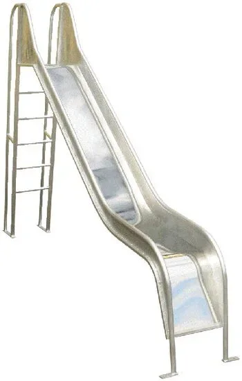 Metallrutschen mit Edelstahlrutschbelag
