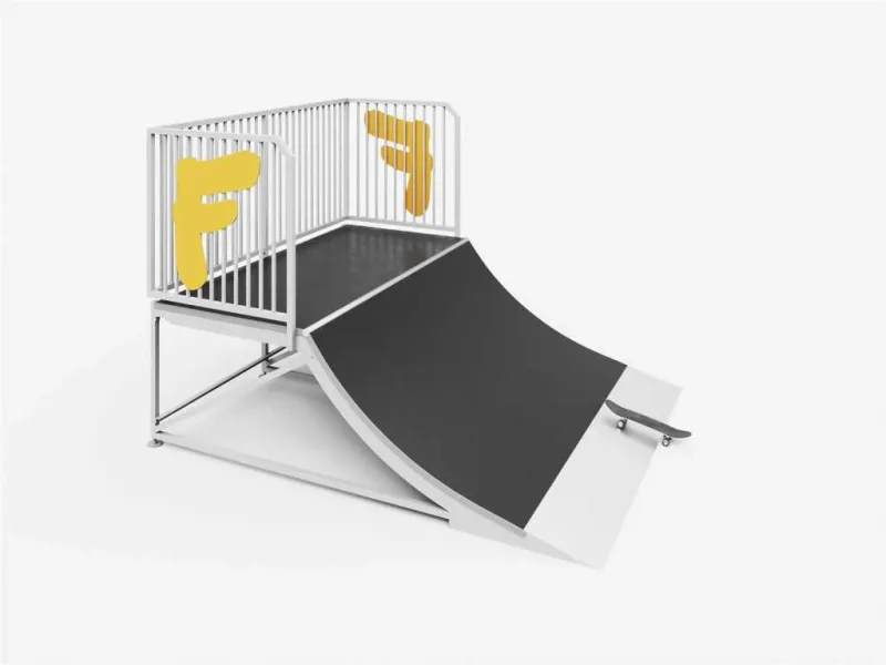 Quarter Pipe Starter (Mit Geländer)