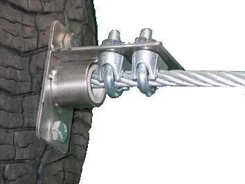 Reifenpuffer für Seilbahn